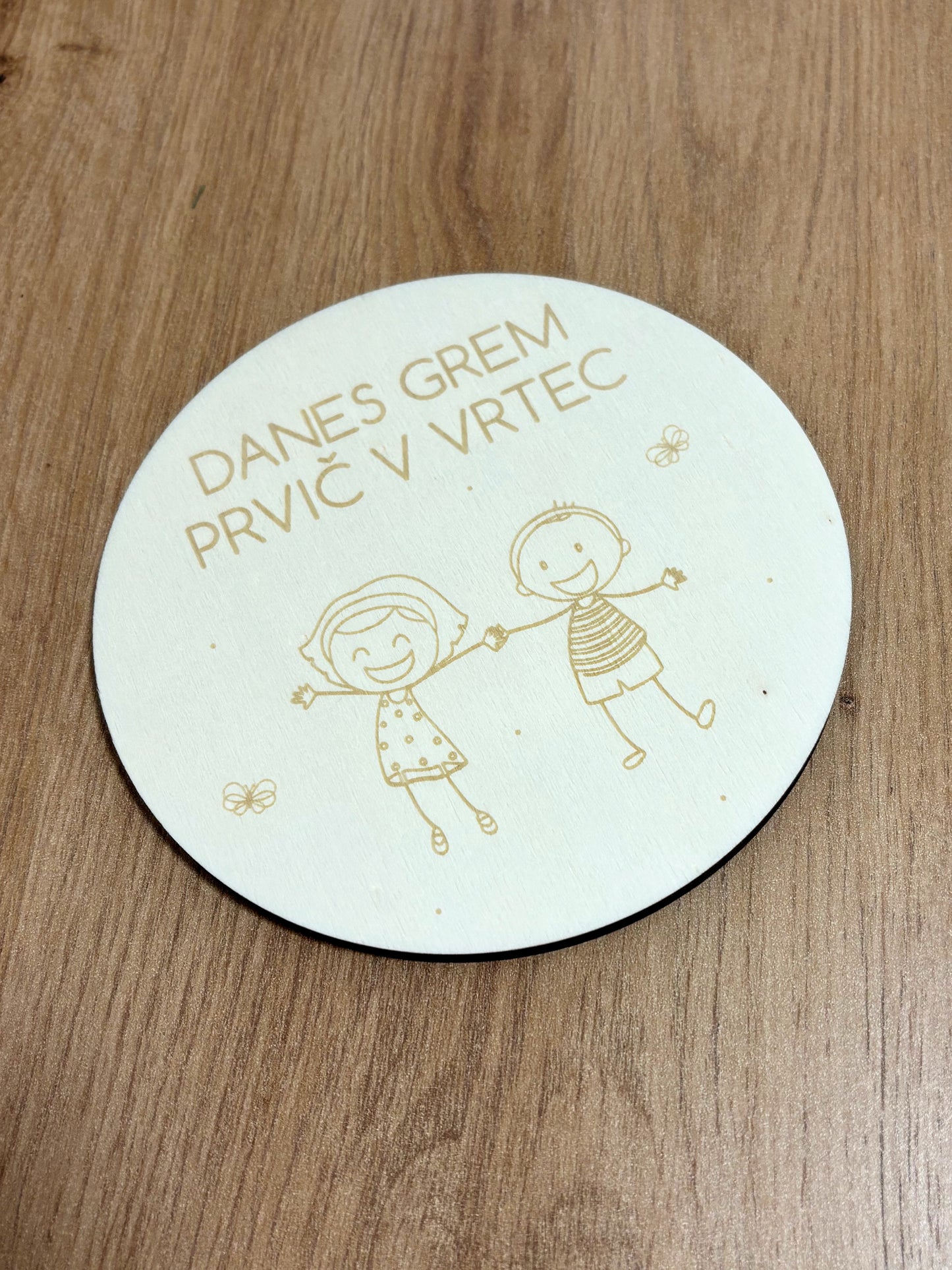 Tablica Prvič v vrtec