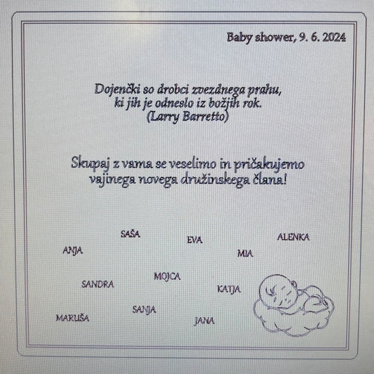 Škatlica Baby shower