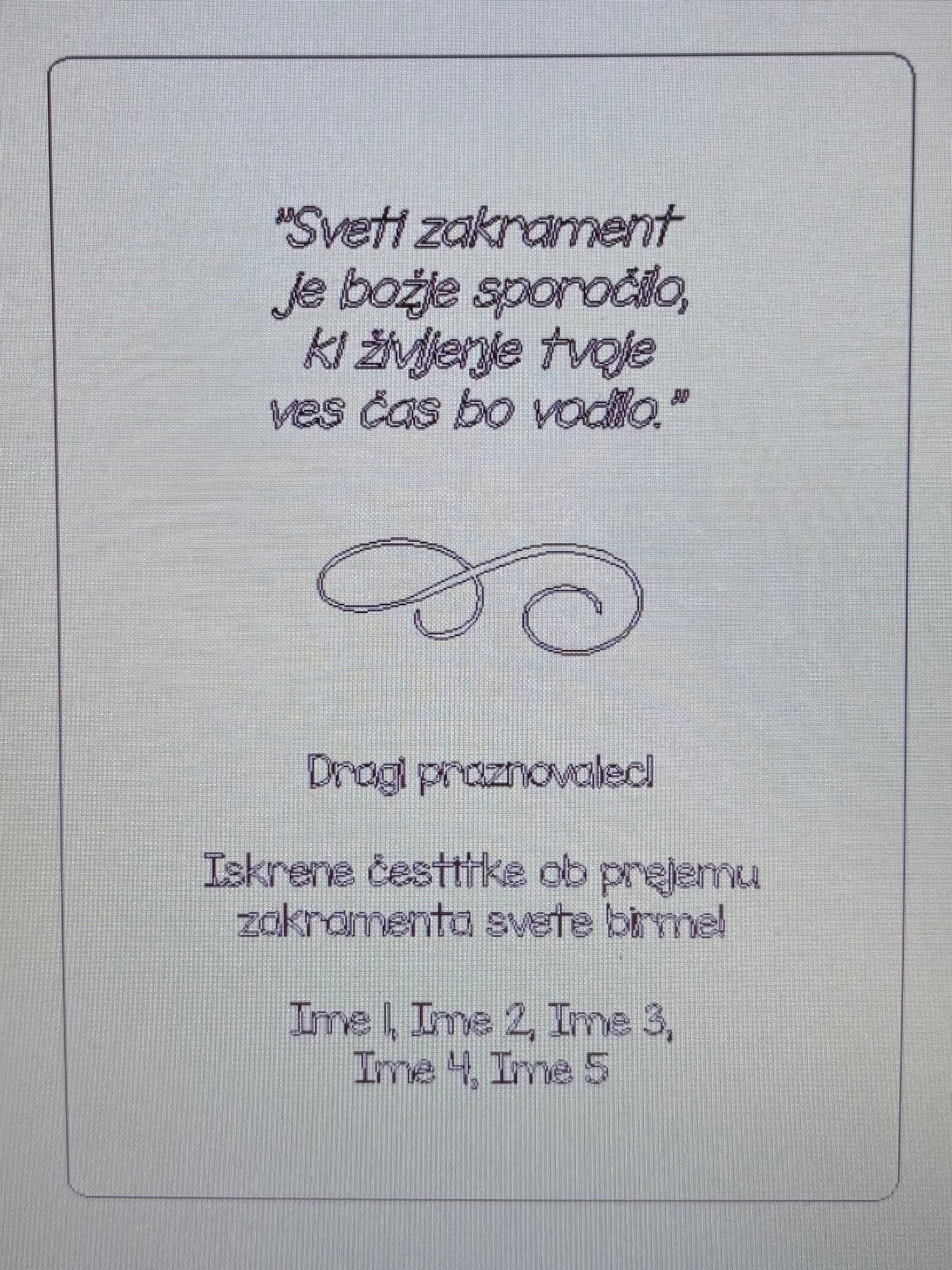 Univerzalno posvetilo za vse dogodke