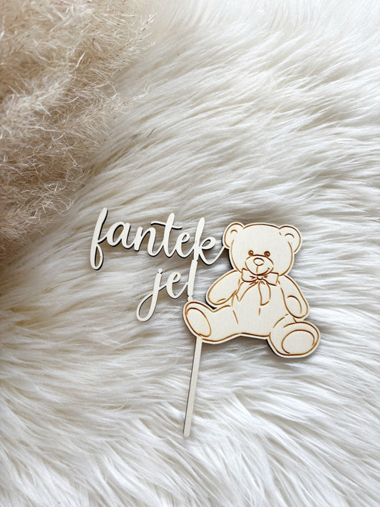 Topper fantek je, punčka je z medvedkom