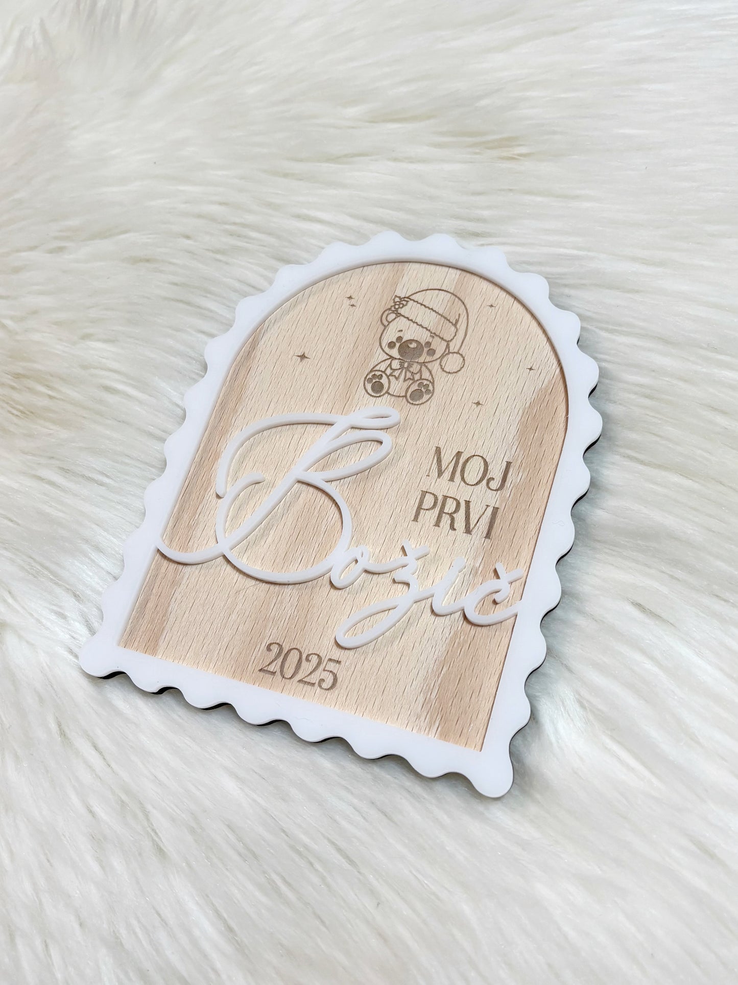 Kartica Moj prvi božič - živalice