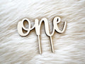 Številčni cake topper z besedo - angleški