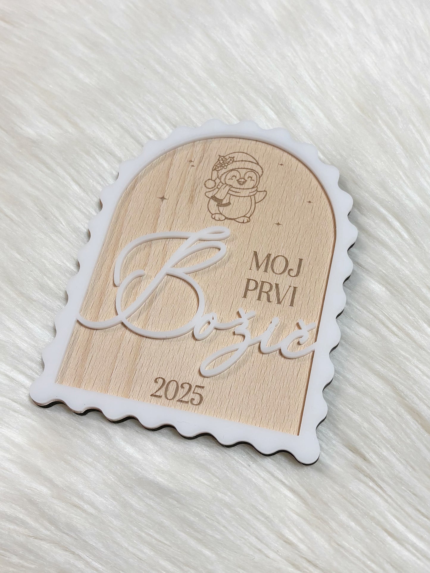 Kartica Moj prvi božič - živalice