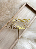 Poročni cake topper - srci