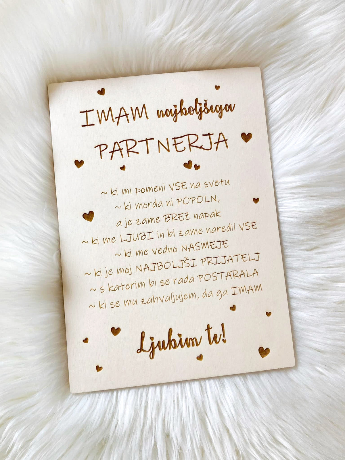 Tablica Najboljši partner/najboljša partnerka