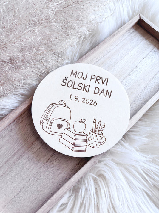 Kartica Moj prvi šolski dan