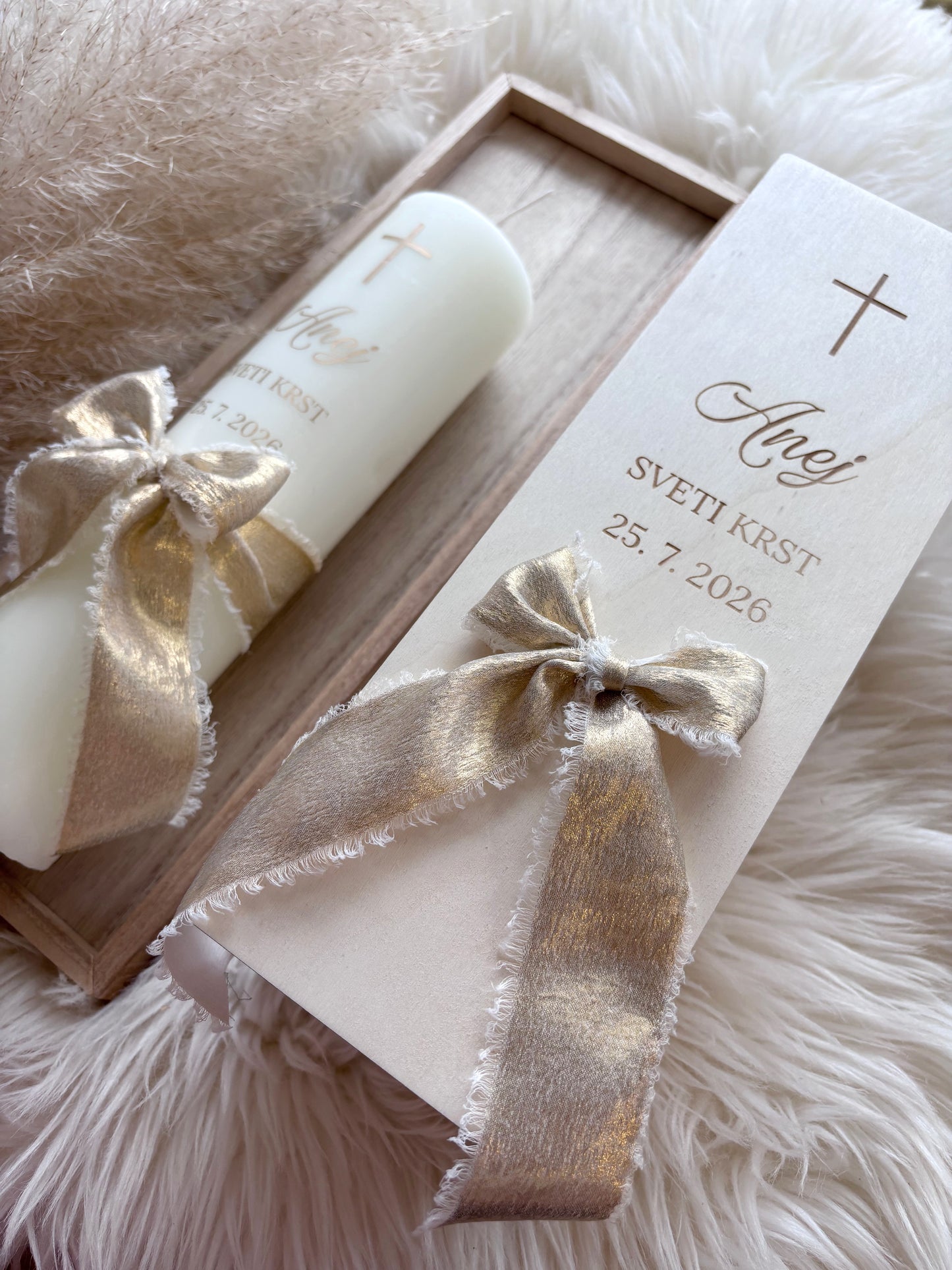 Krstna sveča - soft elegance