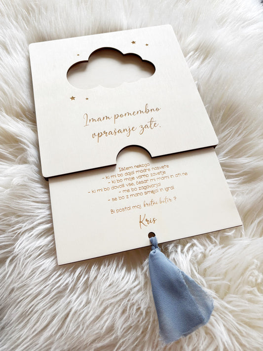 Prošnja za botra/botro z oblačkom