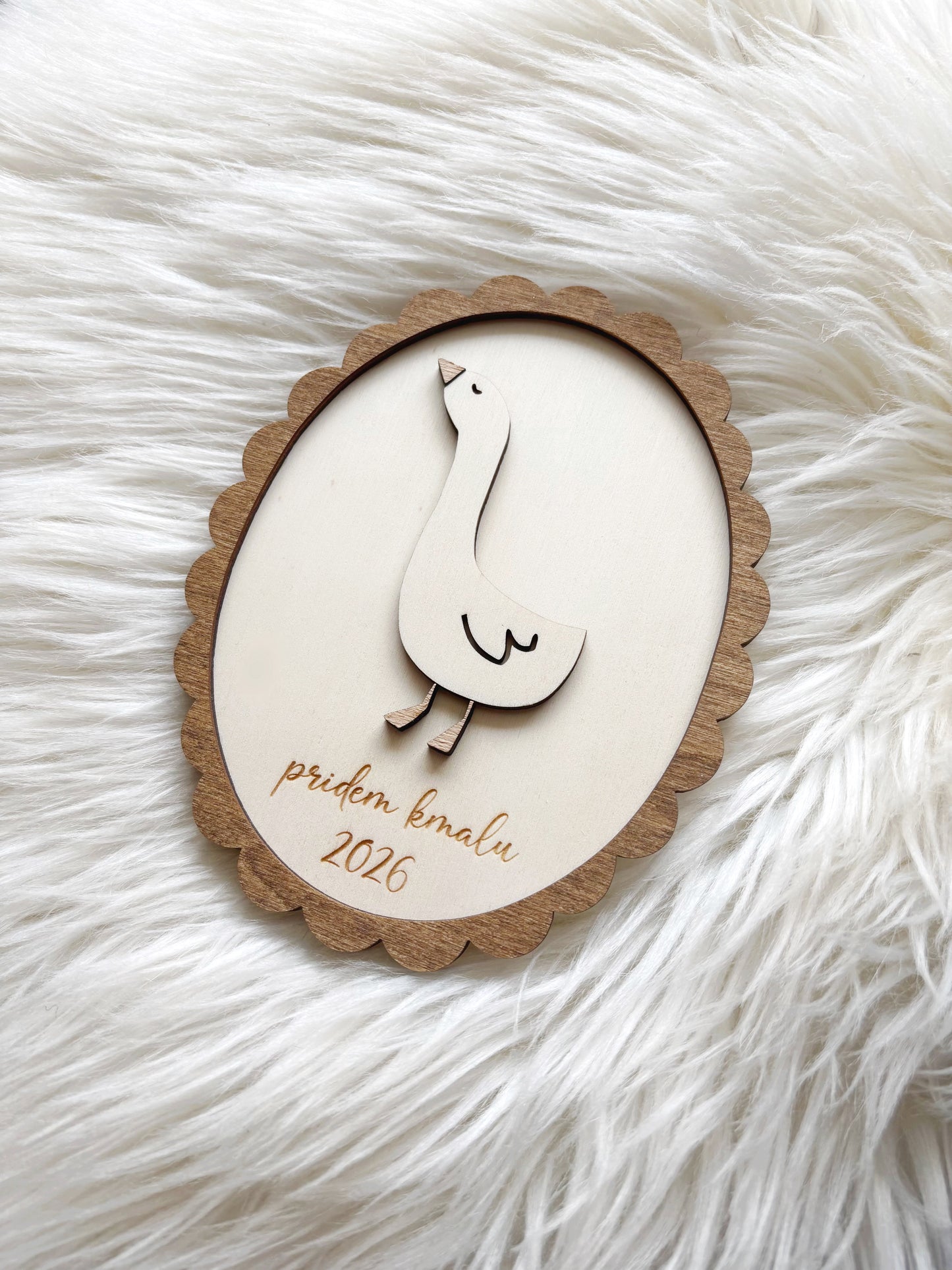 Kartica z gosko - pridem 2026