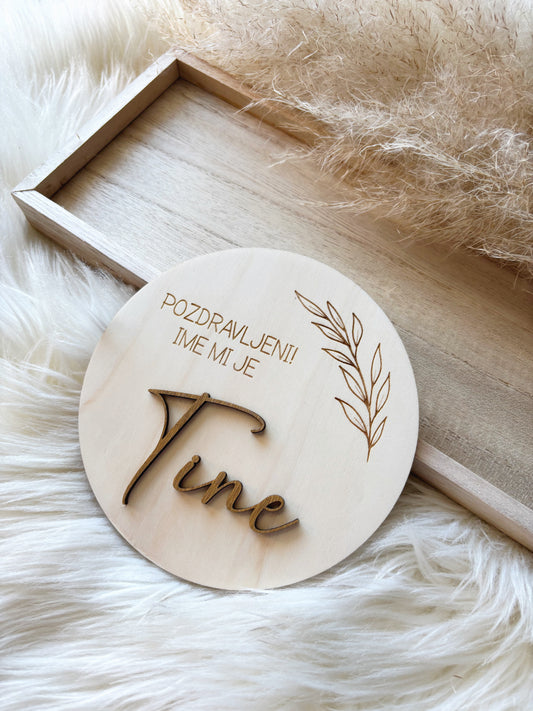 Oznanitvena kartica - vejica