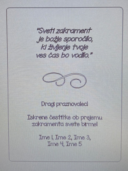 Univerzalno posvetilo za vse dogodke